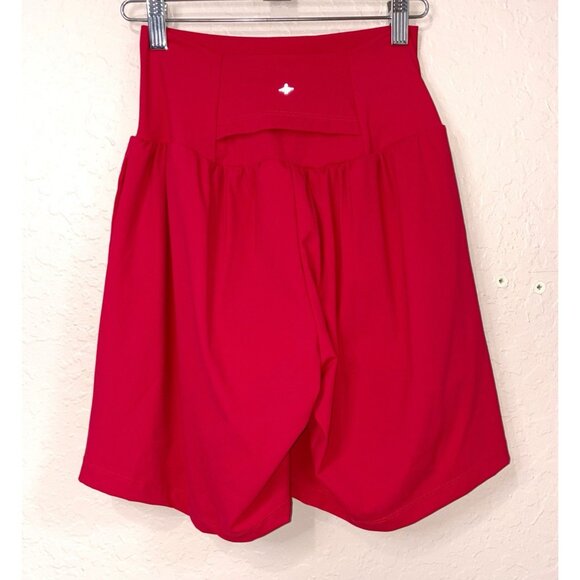 Halara Softlyzero Airy Shorts NEW Womens Small Wide High Waist Pockets Pink - Picture 4 of 13